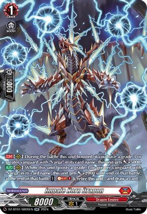 Impale Horn Dragon (SR) - DZ-BT01/SR05EN - Silver Rare