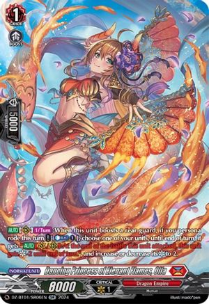 Dancing Princess of Elegant Flames, Olfa (SR) - DZ-BT01/SR06EN - Silver Rare