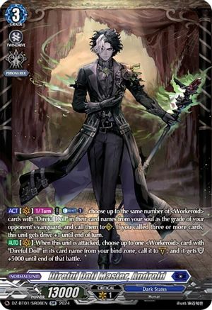 Direful Doll Master, Androld (SR) - DZ-BT01/SR08EN - Silver Rare