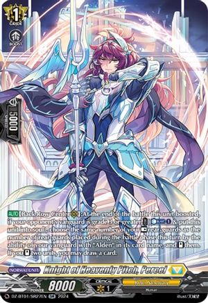 Knight of Heavenly Pitch, Percel (SR) - DZ-BT01/SR27EN - Silver Rare