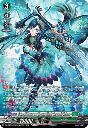 Sword Princess of Dream Blade, Lascaria Veleno (SR) - DZ-BT01/SR29EN - Silver Rare