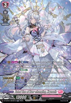 Fated One of Ever-changing, Krysrain (SR) - DZ-BT01/SR36EN - Silver Rare