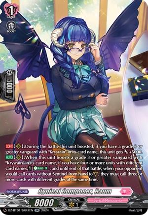 Cynical Composer, Raum (SR) - DZ-BT01/SR42EN - Silver Rare