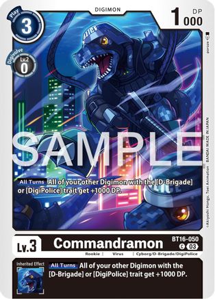 Commandramon - BT16-050 - Common (Pre-Order)