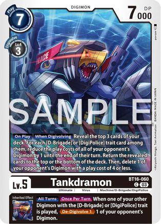 Tankdramon - BT16-060 - Common (Pre-Order)