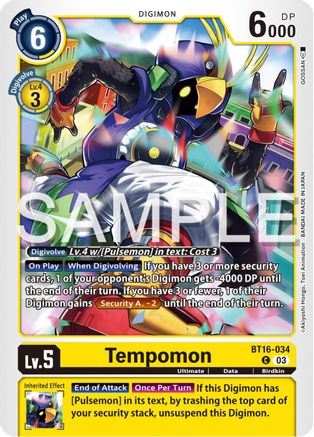 Tempomon - BT16-034 - Common (Pre-Order)