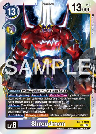 Shroudmon - BT16-080 - Super Rare