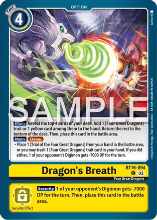 Dragon's Breath - BT16-094 - Common