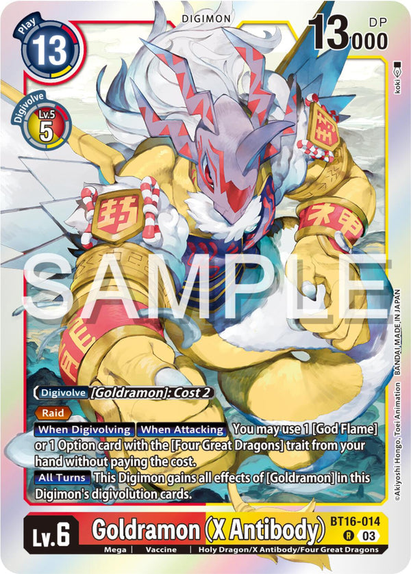 Goldramon (X Antibody) - BT16-014 - Rare