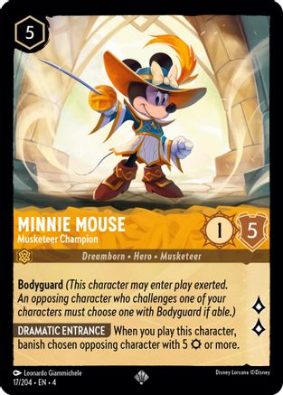 Minnie Mouse (Musketeer Champion) - 17/204 - Super Rare