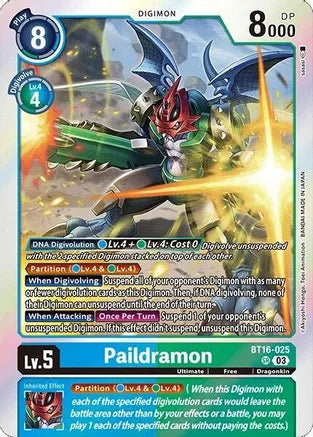 Paildramon (Block 3) - BT16-025 - Super Rare