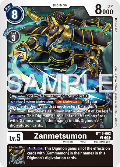 Zanmetsumon - BT16-062 - Common