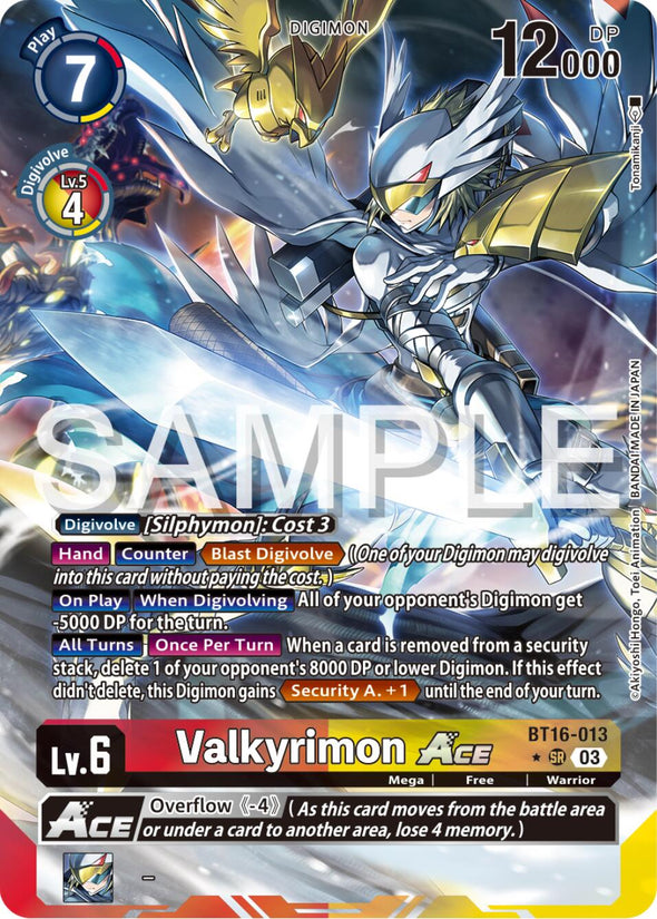 Valkyrimon Ace (Alternate Art) - BT16-013 - Super Rare