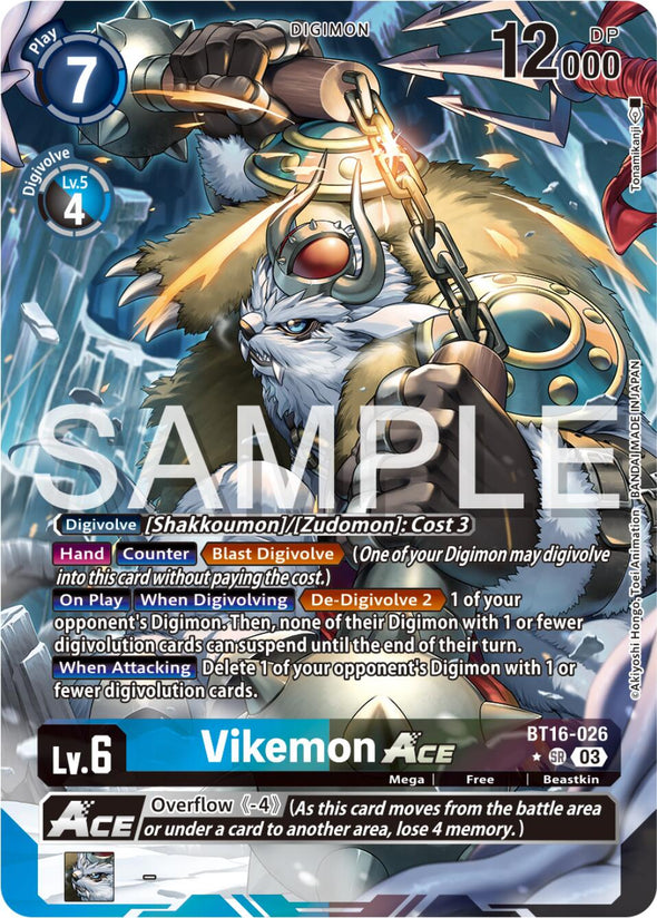 Vikemon Ace (Alternate Art) - BT16-026 - Super Rare