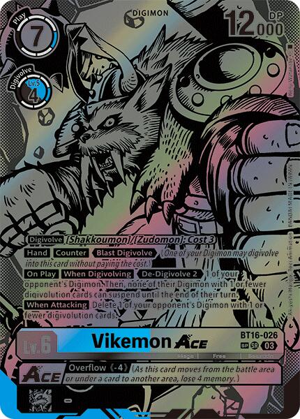 Vikemon Ace (Textured) - BT16-026 - Super Rare