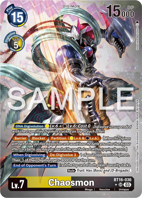 Chaosmon (Alternate Art) - BT16-036 - Super Rare