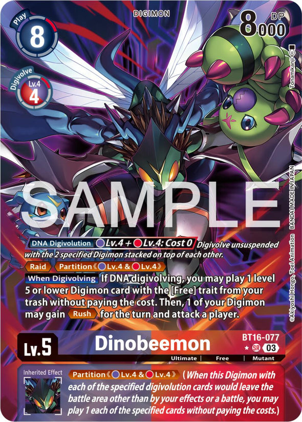 Dinobeemon (Alternate Art) - BT16-077 - Super Rare