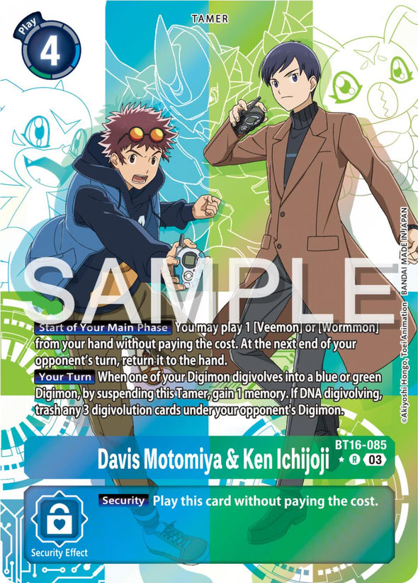 Davis Motomiya & Ken Ichijoji (Alternate Art) - BT16-085 - Rare