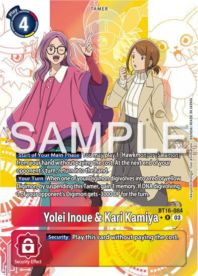 Yolei Inoue & Kari Kamiya (Alternate Art) - BT16-084 - Rare