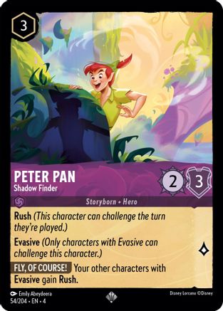 Peter Pan (Shadow Finder) - 54/204 - Super Rare