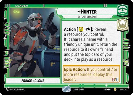 Hunter - Outcast Sergeant - 009/262 - Rare