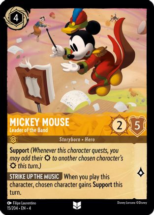 Mickey Mouse (Leader of the Band) - 15/204 - Uncommon