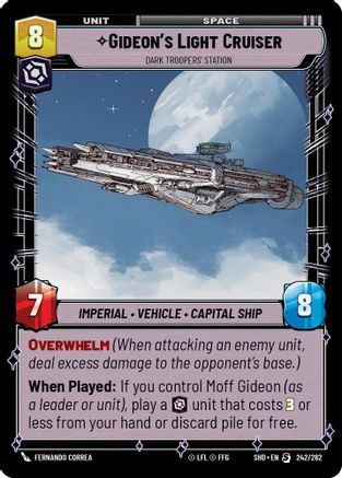 Gideon's Light Cruiser - Dark Troopers' Station - 242/262 - Special