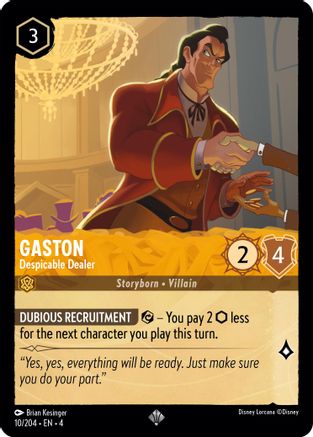 Gaston (Despicable Dealer) - 10/204 - Super Rare