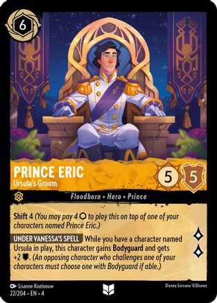 Prince Eric (Ursula's Groom) - 22/204 - Uncommon