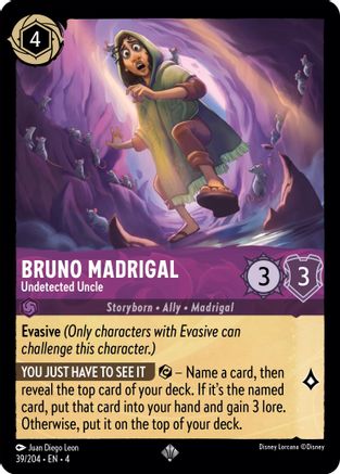 Bruno Madrigal (Undetected Uncle) - 39/204 - Super Rare