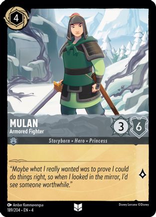 Mulan (Armored Fighter) - 189/204 - Uncommon