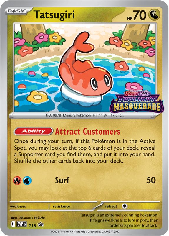 Tatsugiri - SVP118 - Pre-Release Promo