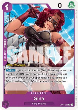 Gina (Pre-Release) - OP07-065 - Uncommon