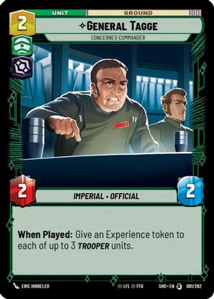 General Tagge - Concerned Commander - 081/262 - Special