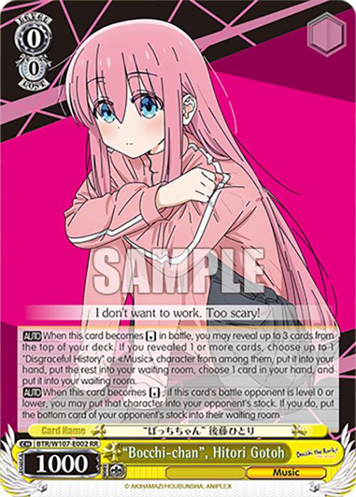 "Bocchi-chan", Hitori Gotoh - BTR/W107-E002RR - Double Rare