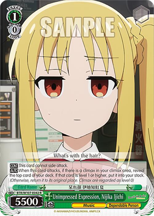Unimpressed Expression, Nijika Ijichi - BTR/W107-E042R - Rare