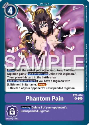 Phantom Pain - EX6-070 - Uncommon