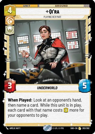 Qi'ra - Playing Her Part - 202/262 - Rare