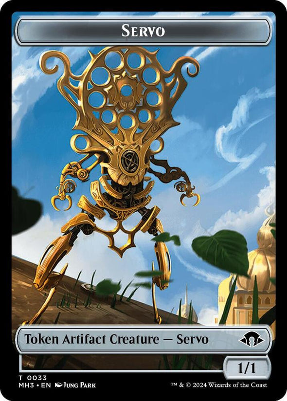 Phyrexian Wurm (017) // Servo Token (Foil) (TMH3)