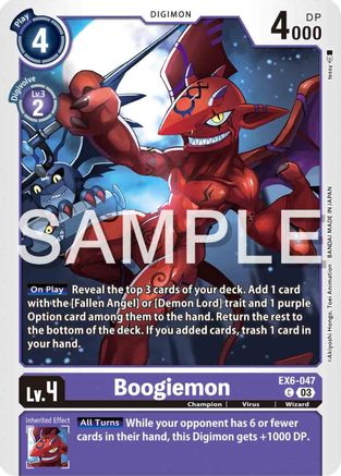 Boogiemon - EX6-047 - Common