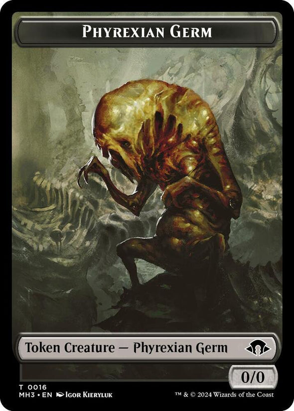 Phyrexian Wurm (018) // Phyrexian Germ Token (Foil) (TMH3)