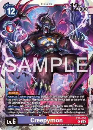 Creepymon - EX6-058 - Rare