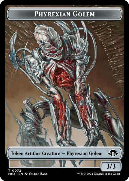 Phyrexian Golem // Energy Reserve Token (TMH3)