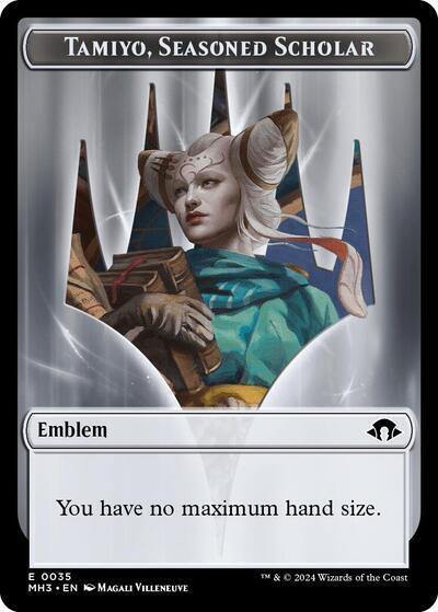 Emblem - Tamiyo, Seasoned Scholar Token (TMH3)