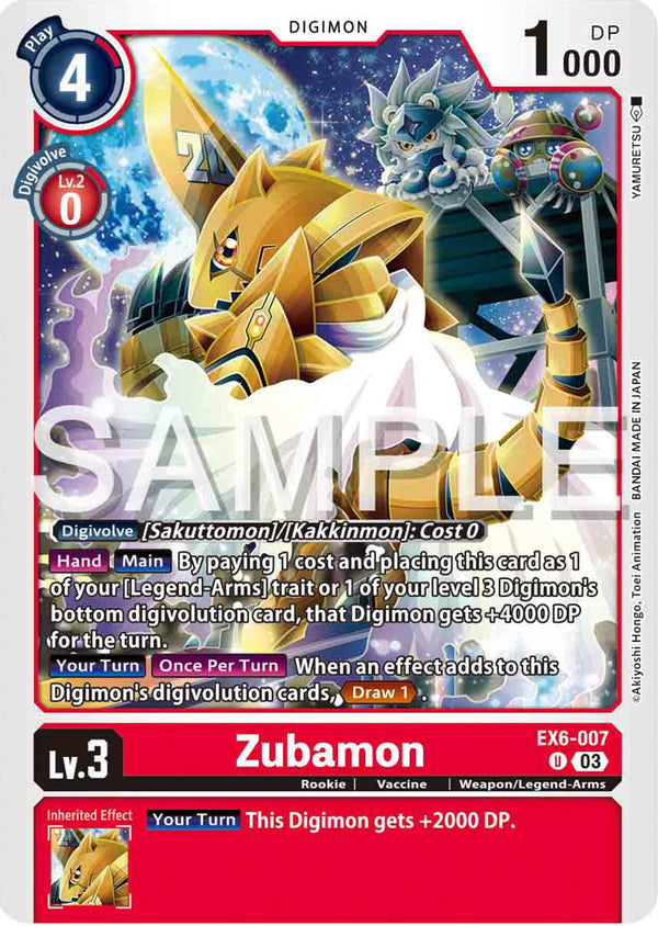 Zubamon - EX6-007 - Uncommon