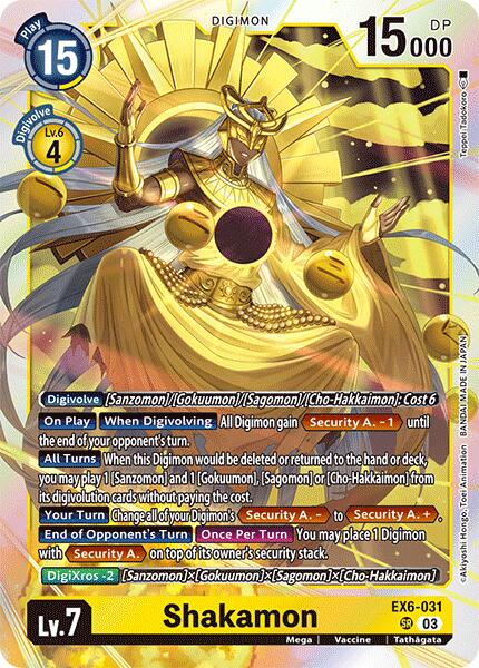 Shakamon - EX6-031 - Super Rare