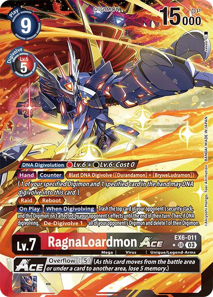 RagnaLoardmon ACE (Alternate Art) - EX6-011 - Super Rare