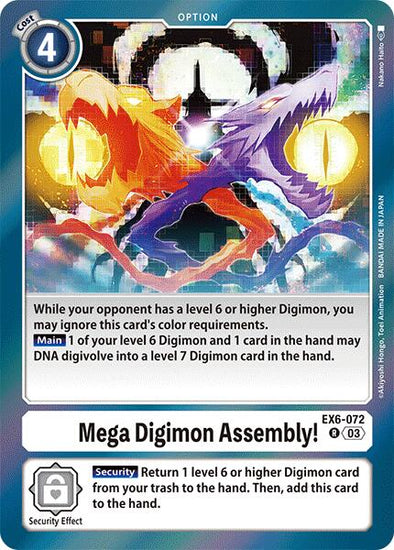 Mega Digimon Assembly! - EX6-072 - Rare