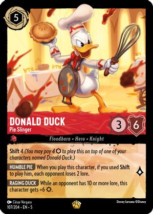 Donald Duck (Pie Slinger) - 107/204 - Legendary