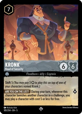 Kronk (Head of Security) - 185/204 - Super Rare